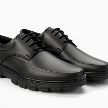 حذاء طبي جلد طبيعي رباط